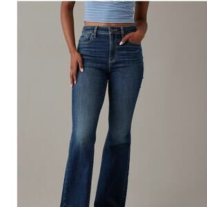 American Eagle Super Hi-Rise flare with side slits size 12 L